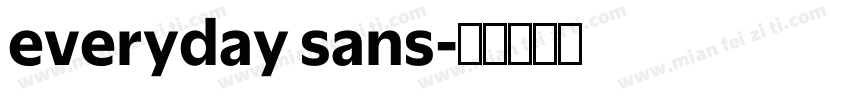 everyday sans字体转换